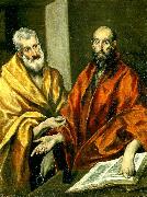El Greco apostlarna petrus och paulus France oil painting artist